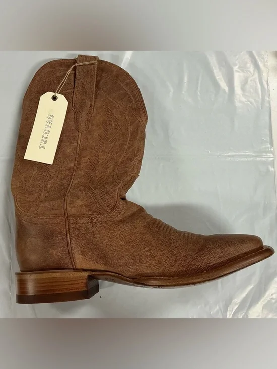 Tecovas Brown Leather Western Boots PR10-38 - Picture 3 of 6